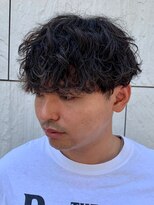 ジーニー 新百合ヶ丘(Genie)&nbsp;ダークアッシュニュアンスパーマ韓国マッシュベリーショート