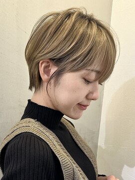 ロンドエニカ 大宮(Lond enika) グランマッシュ/細めハイライト/ショート/白髪ぼかし/前髪/大宮