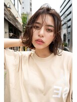 アンジェリカ 名古屋店(ANGELICA)&nbsp;ANGELICA ほつれボブ　切りっぱなし　レイヤー　センターパート