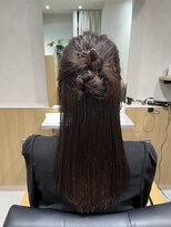 ニカ ボーテ(Nika beaute)&nbsp;お呼ばれヘア×カチモリハーフアップ