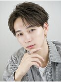 リバースショートアップバング刈り上げツーブロック短髪