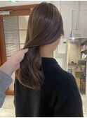【松本咲花】ブリーチなしダブルカラーブラウンベージュ春カラー