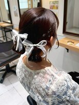 モーラ 鳳店(MOLLA)&nbsp;シアーリボンのタイトシニヨン【鳳】
