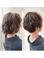 カットカットカットヴェンティ(Cut!Cut!Cut!VENTI)&nbsp;ステップボーンカット×パーマスタイル