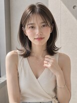 ノア 三宮店(NOA)&nbsp;【NOA】韓国風ミディアムレイヤー顔まわりレイヤー×くびれヘア