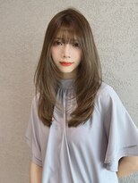 ロンドシトリン 四条烏丸(Lond citrine) 【五島巨幹】ハッシュカット/グレージュ/ストレート/顔周り