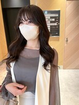 アトレ 福岡大名店(attrait)&nbsp;ロングヘアを上品に。グレージュカラー×透明感トリートメント