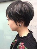 大人の抜け感ハイライト耳掛けショート/kchiara川野直人