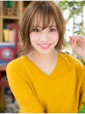 *bliss上尾*斜めバング★外ハネカジュアル小顔ボブa!
