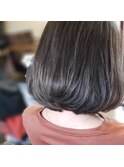 グレージュ×ボブ　☆ネイビーカラー☆