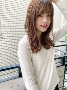 マリアバイアフロート(Maria by AFLOAT) 【添田】毛先パーマのニュアンスロング ことりベージュ