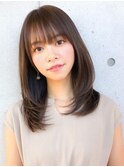 ★レイヤーカット暗めカラーフェイスフレーミングデザインカラー