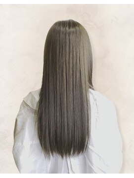 ヘアープロデュース ケー(HairProduceK) 20代30代40代髪質改善カラーオリーブベージュ艶感ストレート