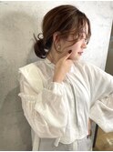 「大人の抜け感ポニーテール」20代30代40代後れ毛顔周りカット