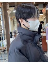 ベル 新宿(Belle)&nbsp;【お客様ヘア】メンズ大人気！シースルーマッシュ&前髪カラー