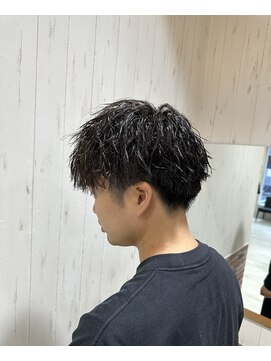 ソワン ドゥ ブレス 立花店(soin de brace) 波巻きツイストスパイラル/メンズパーマ