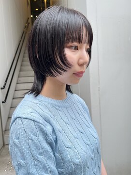 カフ(CAF) CAF松本/ウルフカット/ダークトーンカラー/大阪美容室/心斎橋