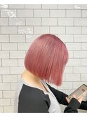 ボブ×パールピンク