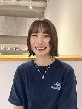 カフ(CAF) CAF FUKO ブラウンベージュ/ウルフボブ/大阪/心斎橋