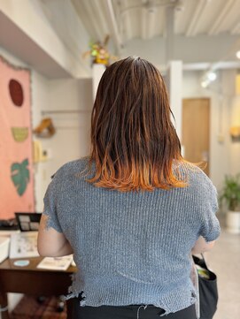 アンドチル 渋谷(AND CHILL) 裾カラー/グラデーションカラー/ミディアムボブ/ロブ