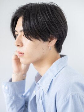 モッズヘア メン 上尾東口店(mod's hair men) 大人かっこいいセンターパート黒髪スマートマッシュd上尾