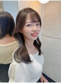 韓国風ポイントカラー