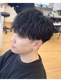【緩めシャドウパーマ】波巻きパーマスパイラルツイスト名古屋