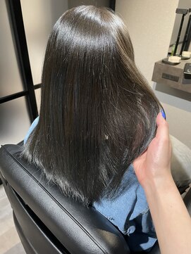 ルナス 福岡天神(LUNAS) 【圧倒的透明感】髪質改善ケアカラー×Blue greige