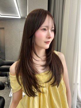 ボタン ハカタ(VOTAN hakata) 市野瀬裕奈/博多韓国ヘア/顔周りカット/レイヤーカット/暗め