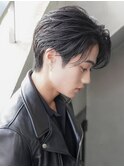 モテる黒髪ネープレスショート束感モテ髪ワックスなしマッシュ