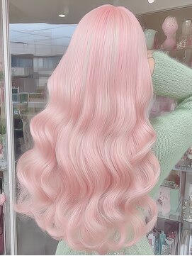 ジルバイジゼル(JILL by GiseL) ロング ケアブリーチ ハイトーン ダブルカラー ペールピンク