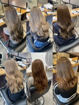 ブランシェ 名鉄小幡駅前店の写真/ダメージを抑えながら理想の明るさと柔らかさを叶える最新のブリーチ施術で艶感と手触りの良さが両立可能◎