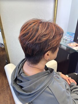 ハイライト×オレンジカラー