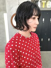テトヘアー(teto hair)&nbsp;ボブパーマ　ニュアンスゆるめ　ホットデジタルパーマミニボブ