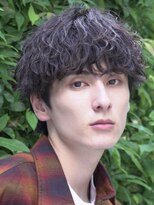 レタッチバイフィフス(RETOUCH by fifth)&nbsp;センターパートニュアンスパーマワンカールパーマ韓国コンマヘア