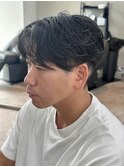 MEN’S HAIR/波巻きツイストスパイラル/リバースセンターパート