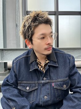 ブロンド(Blonde.)の写真/カッコいいを創る！スパイキーショートから韓国風までリーズナブル◎梅田美容室/韓国風/メンズサロン