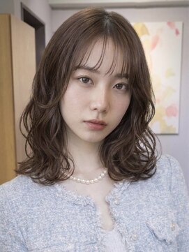 ノラ ギンザ(NORA GINZA) 巻き髪風デジタルパーマくびれミディアムパーマコテ巻き風パーマ