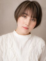 カバーヘア ブリス 志木南口駅前店(COVER HAIR bliss)&nbsp;ミストバングフェイスフレーミングひし形ショートボブ20代30代W