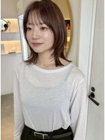 エダメ(EDAME) 【小顔・顔まわり】ウルフミディアム/ショコラブラウン