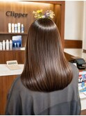 【艶めく☆髪質改善ストレート】