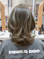 ピークアブー アヴェダ ギンザシックス(PEEK-A-BOO AVEDA GINZASIX) 【くびれヘア】レイヤースタイル ワンカールヘア ◆