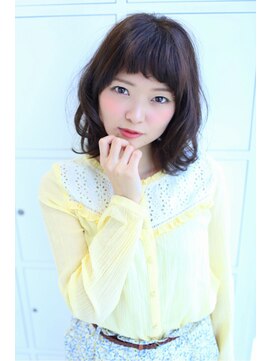 フォルテ 藤枝エピ店 ショートバングミディアムパーマスタイル