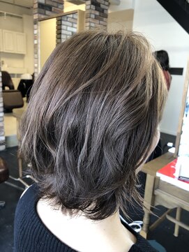 セットアップ 倉敷中庄店(SET-UP) 『人気』　大人かわいい　外はねボブ　小顔　エアリーグレージュ