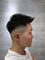 メンズアンダーバーホワイト 南海難波店(Men's _WHITE)&nbsp;スキンフェード×ジェットモヒカン