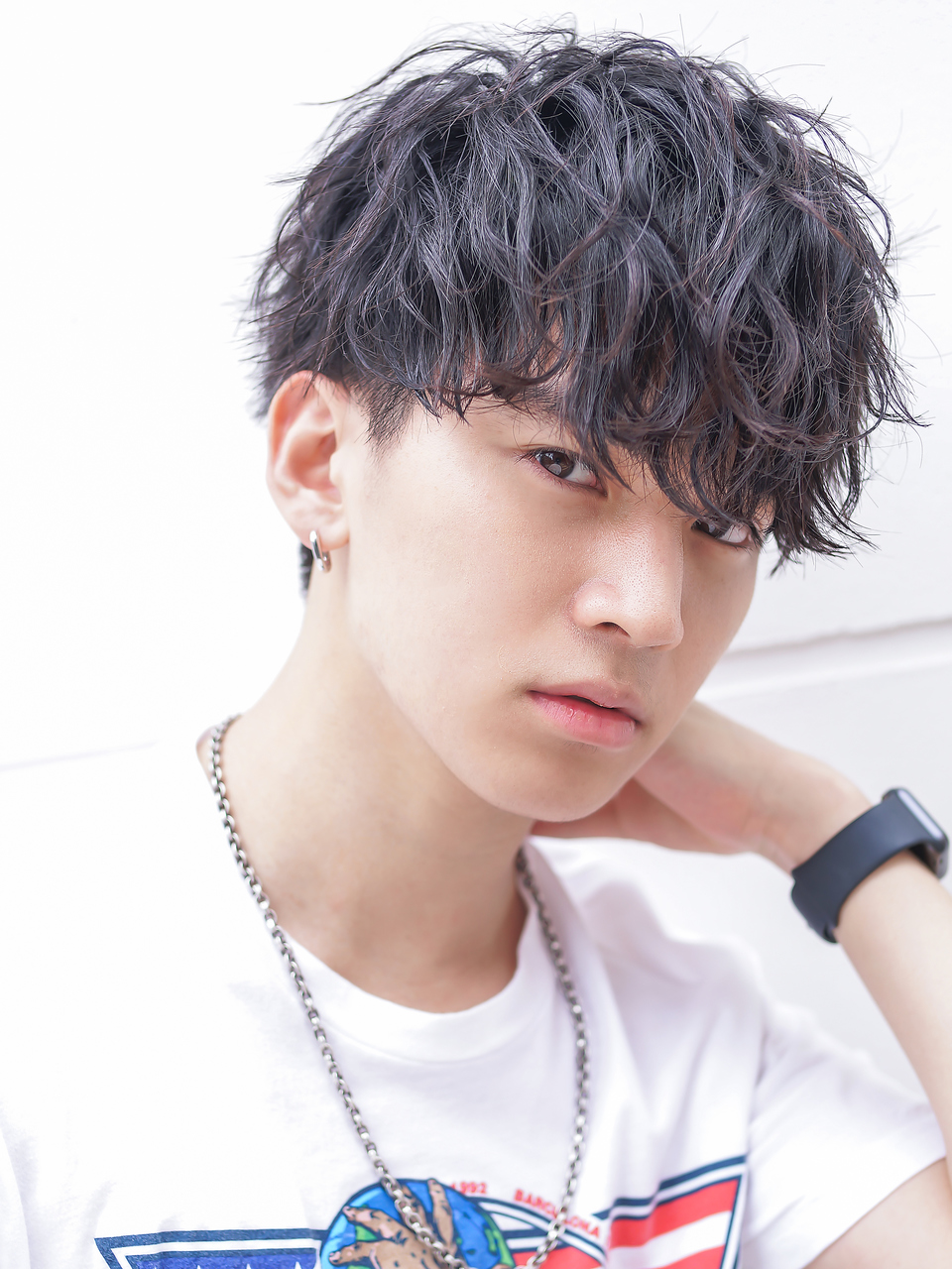 アクロス 原宿(AKROS)&nbsp;【AKROS】V字刈り上げマッシュ スパイラルパーマ