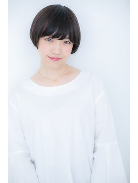 カバーヘア 上尾西口店(COVER HAIR) ネイビーカラーマッシュヘア♪サラ艶グラボブY上尾20代30代40代