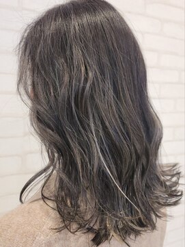 ビス ヘア アンド ビューティー 西新井店(Vis Hair&Beauty) コントラストハイライトカラーバレイヤージュグレージュアッシュ