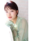 美髪シースルーバングショート