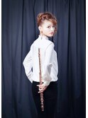カーキグレージュアレンジパーティードレスヘア20代30代